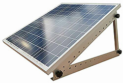 angled rigid solar panel