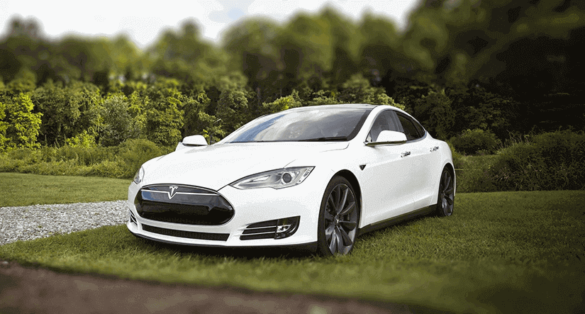 all electric tesla car