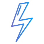 blue lightning bolt