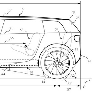 back profile dyson car