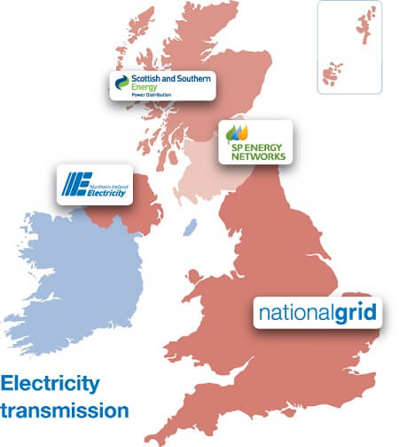 Electricity Transmission Map UK